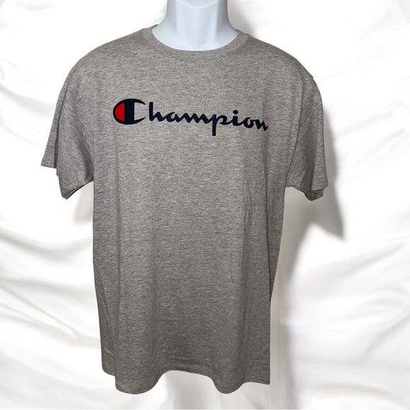 New with Tags Champion Men's Gray T-Shirt Size Medium - Picture 1 of 6